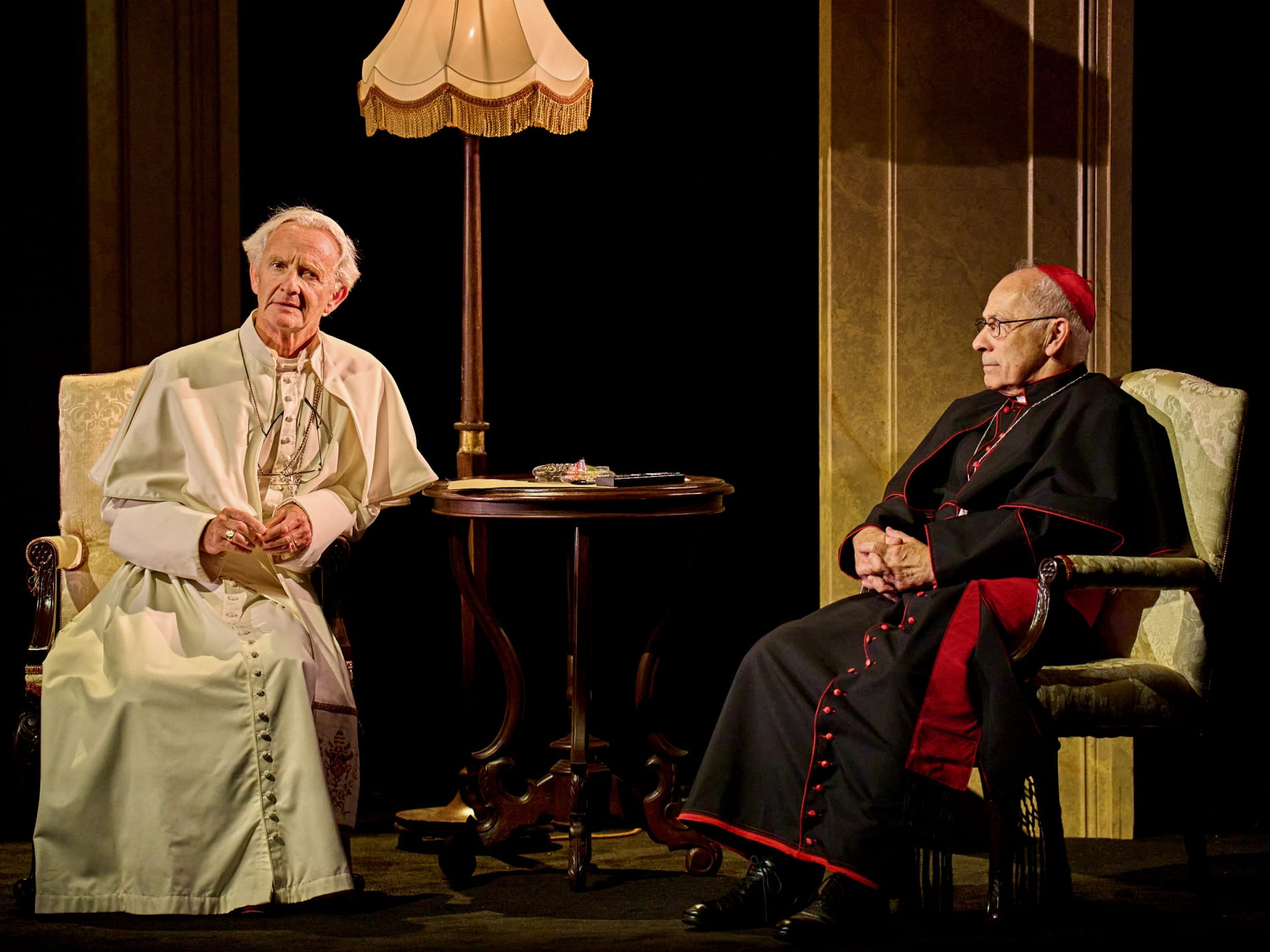 1 The Two Popes Anton Lesser   Nicholas Woodeson photo by Manuel Harlan