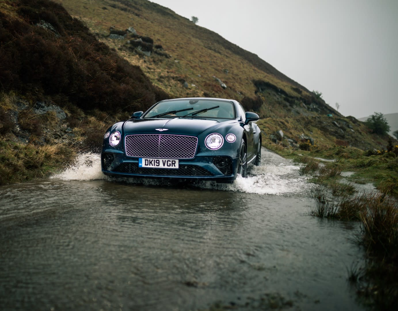 Run Out of Fathers Day Gift Ideas Bentley Driving Through Water