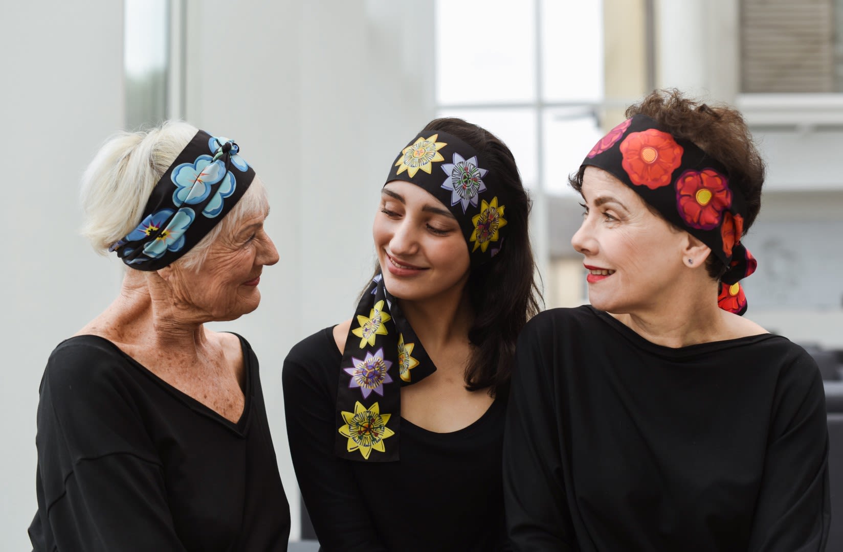 Mothers Day Gifts Bianca Elgar Three Generations Head Scarves