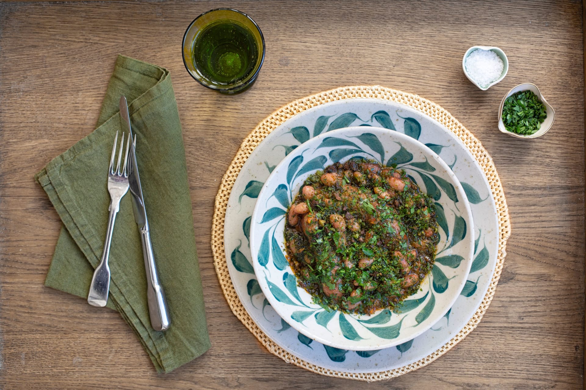 Braised Borlotti with Fennel Sausages