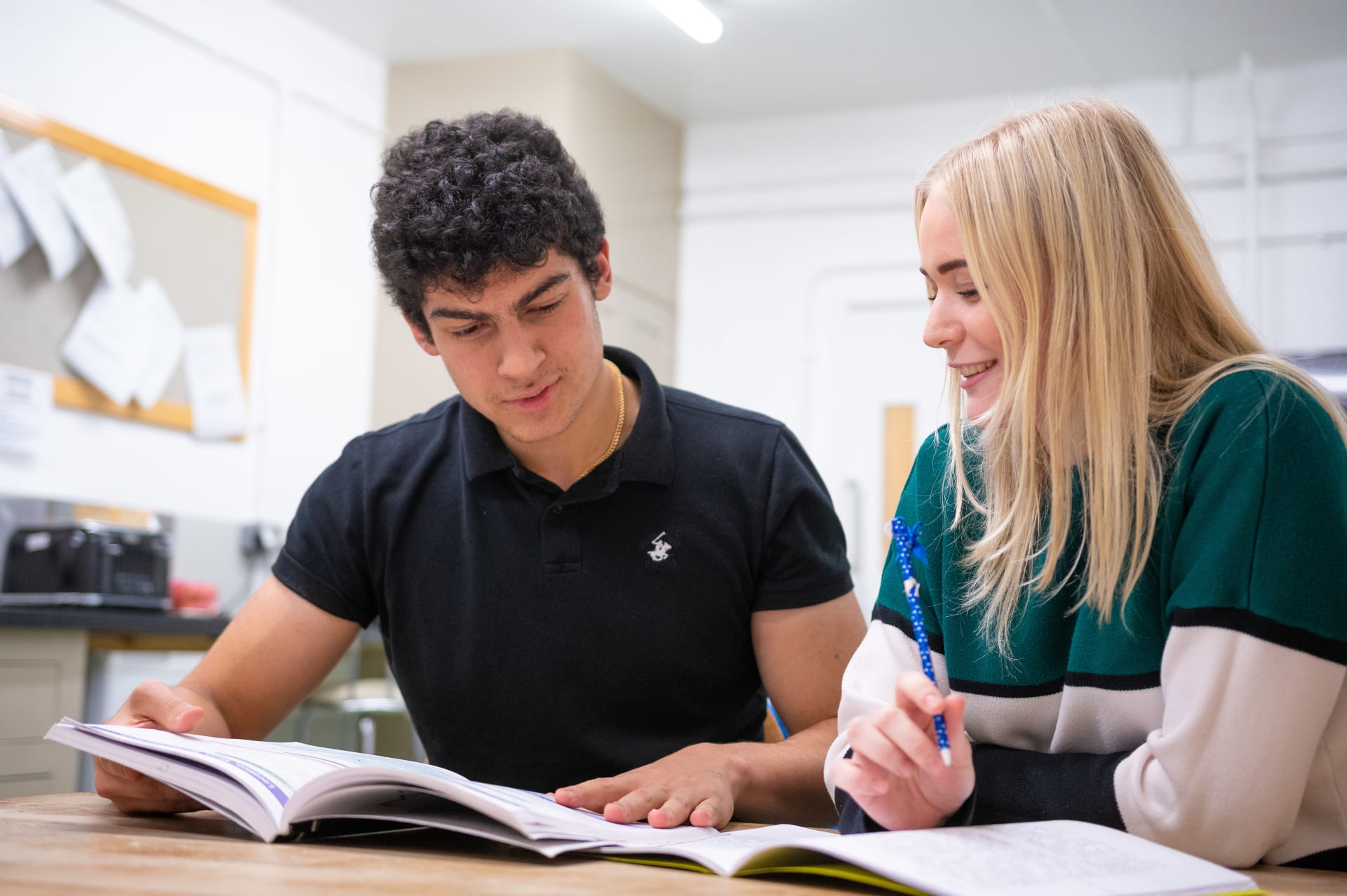 Burford School Sixth Formers Studying