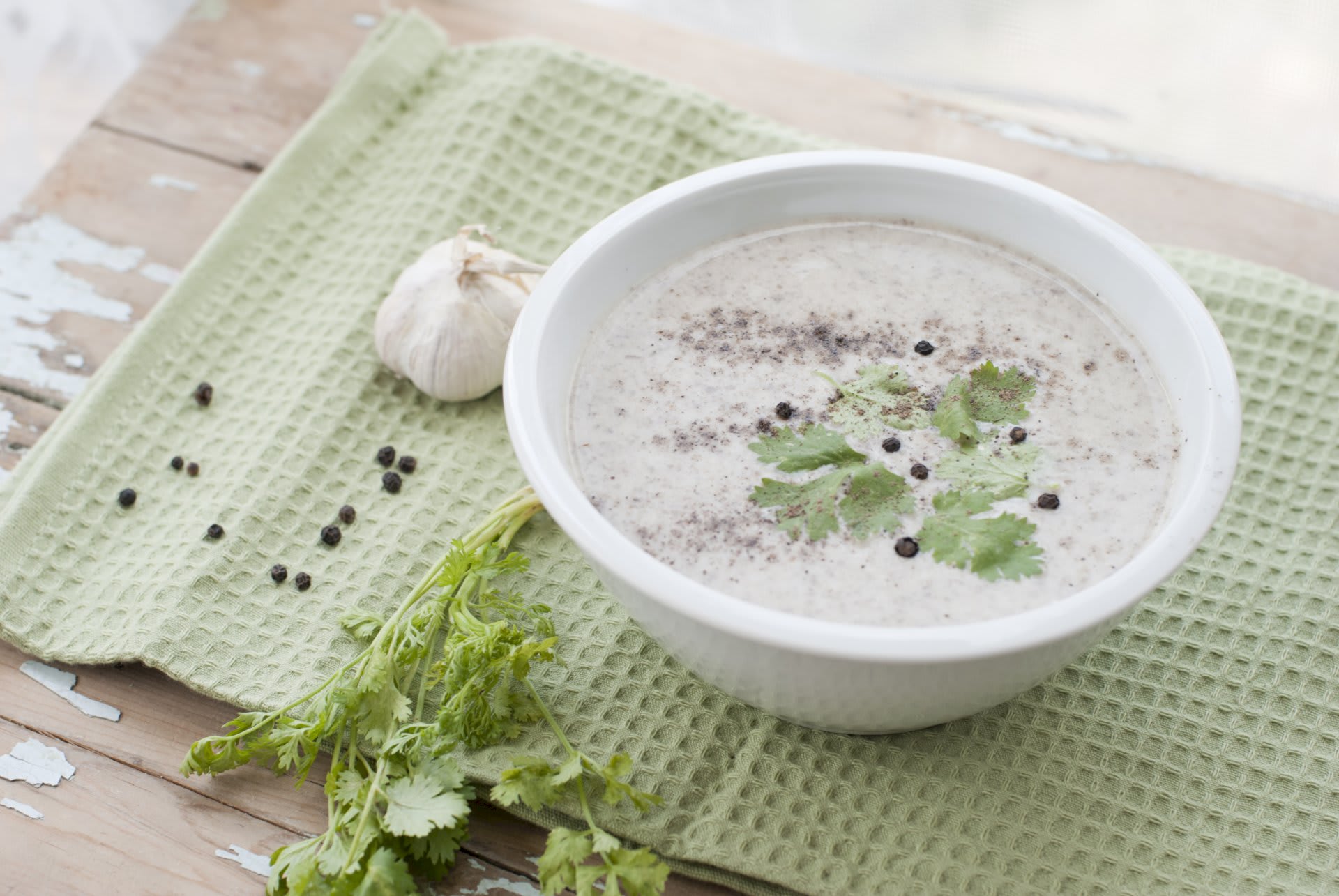 Thank God for Coriander Mushroom soup