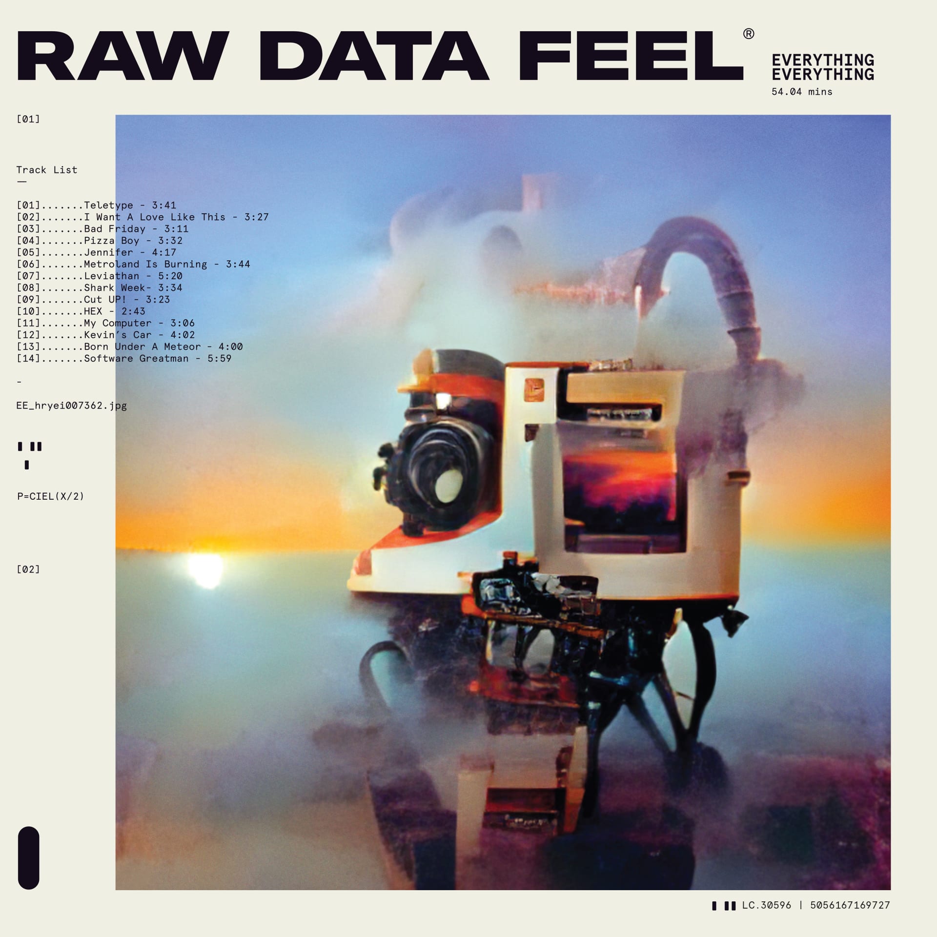 EE   RAW DATA FEEL   ALBUM COVER nimtor