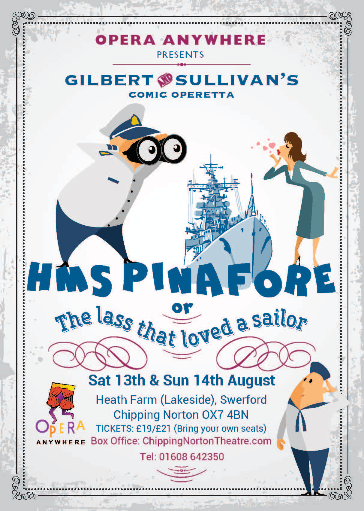 HMS Pinafore Poster and Flyer design for Chippy Page 1