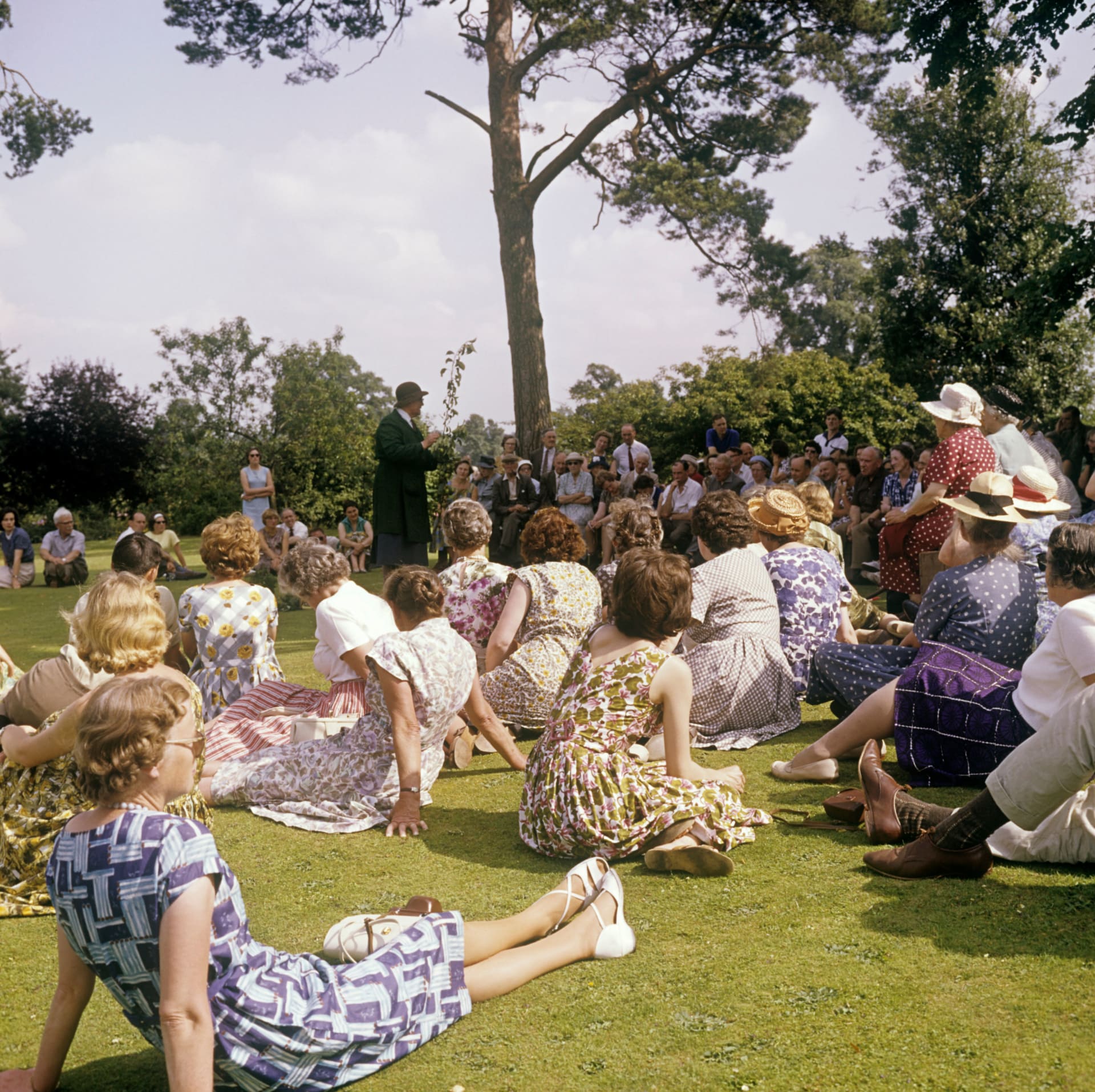 Havergal teaching on lawn