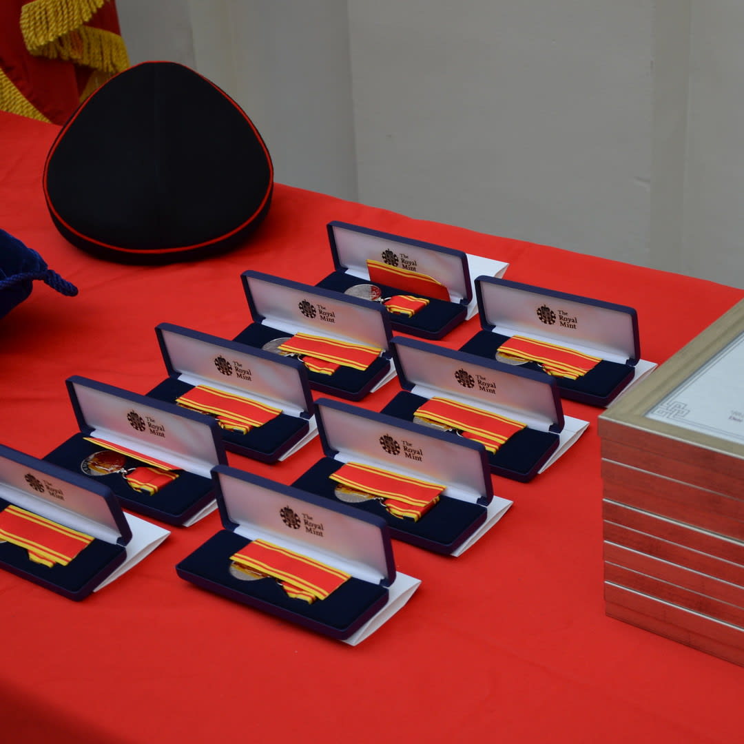 Image Chief Fire Officer Award Ceremony medals