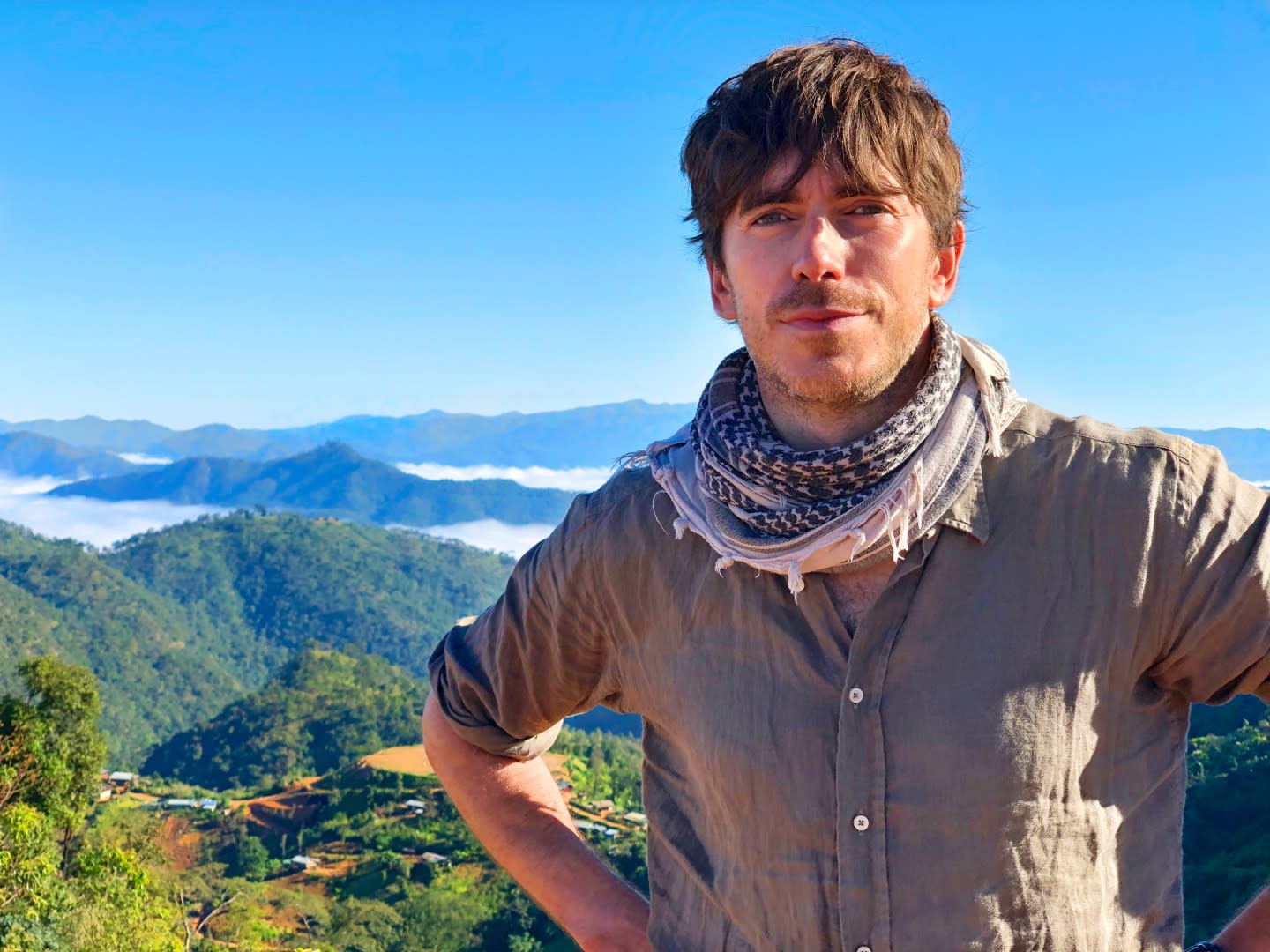 Simon Reeve Heads Shot Mountains