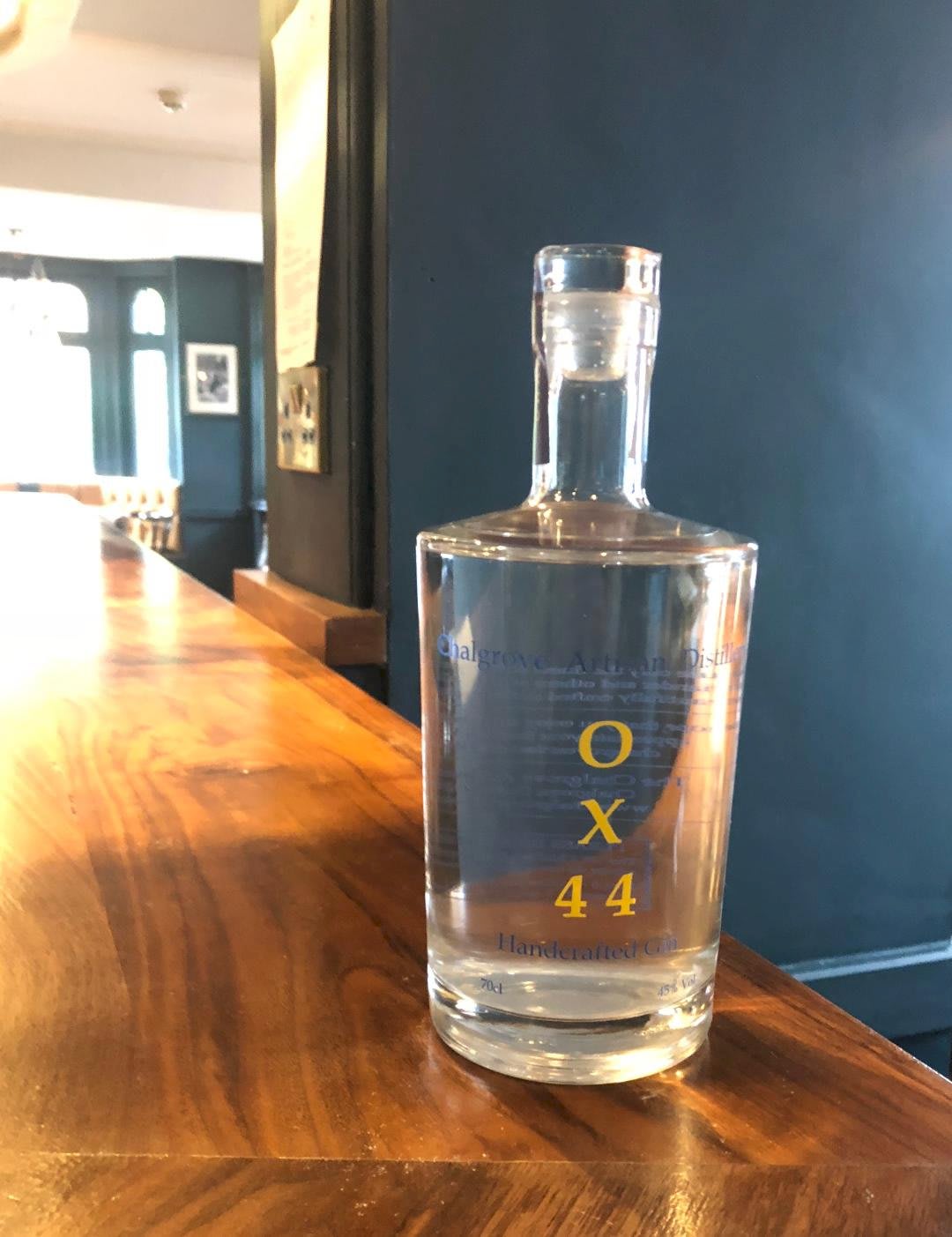 Mother’s Ruin Chalgrove Artisan Distillery bottle on bar