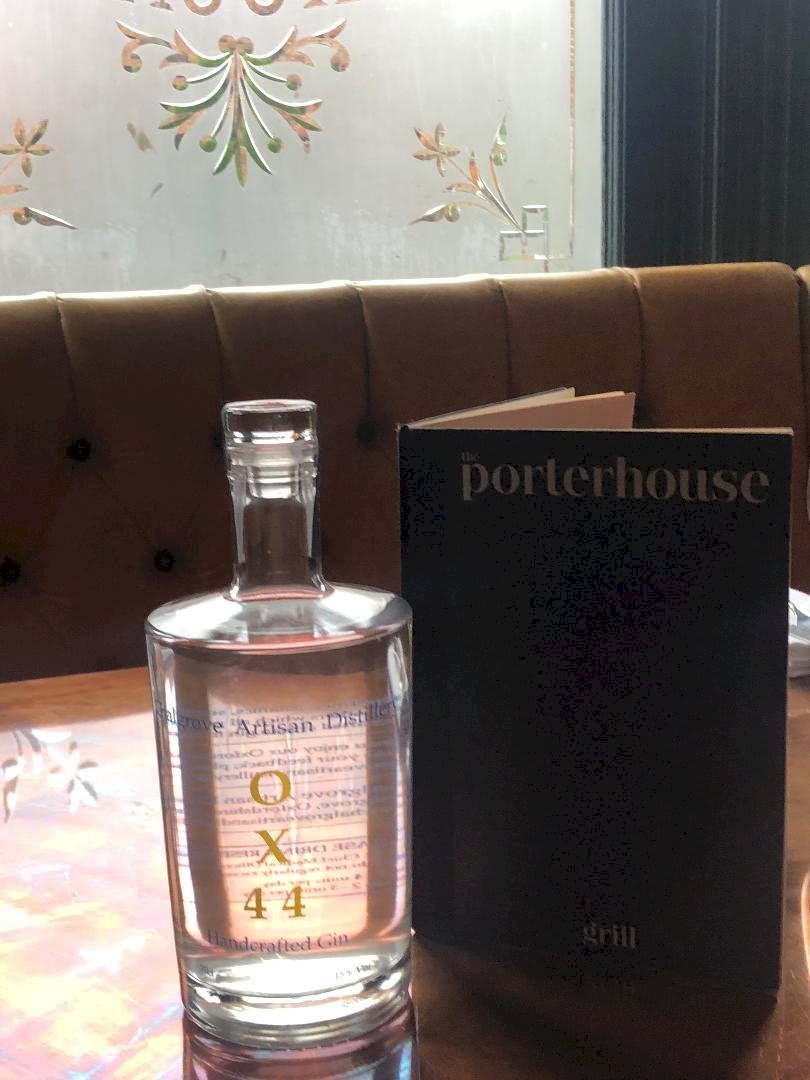 Mother’s Ruin Chalgrove Artisan Distillery bottle on table