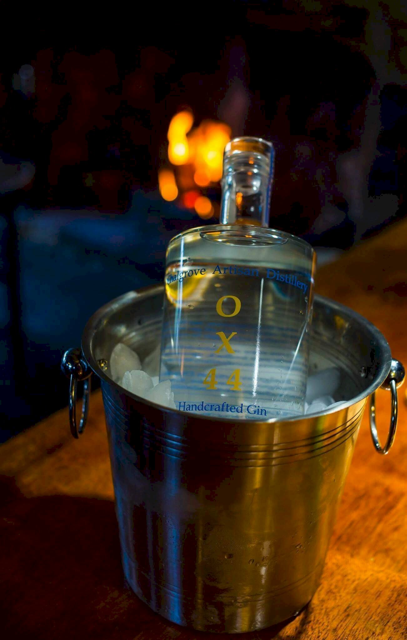 Mother’s Ruin Chalgrove Artisan Distillery bottle in bucket