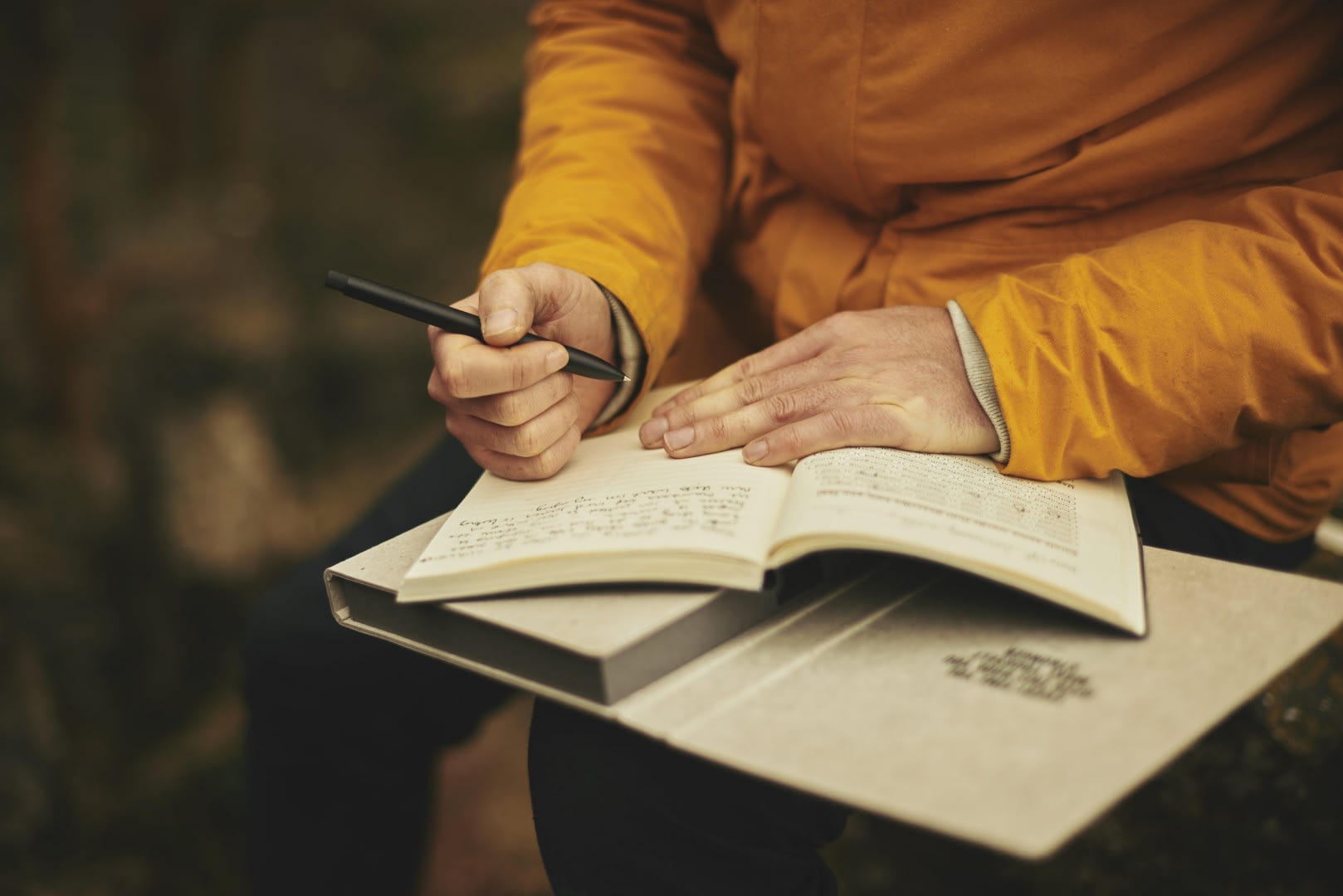 Paper Nations Person Writing in Book