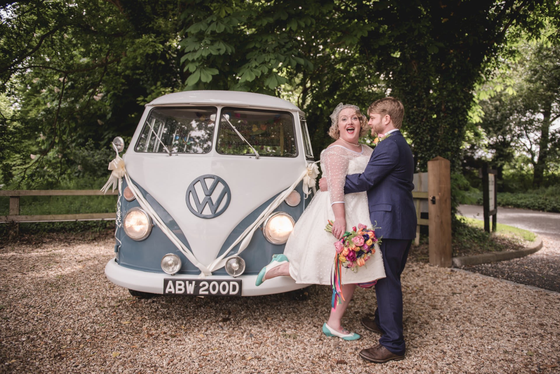 Real Wedding Chris Rachel VW Camper