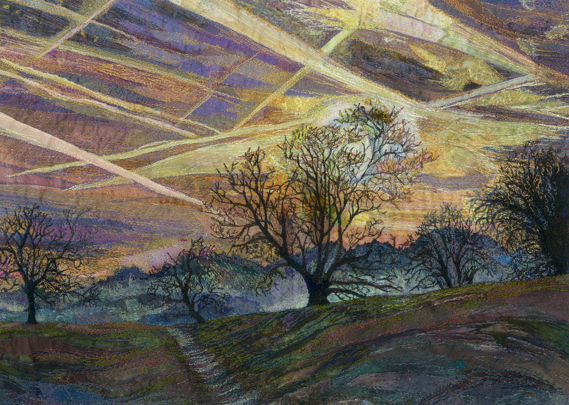 Rachel Wright sky trails original