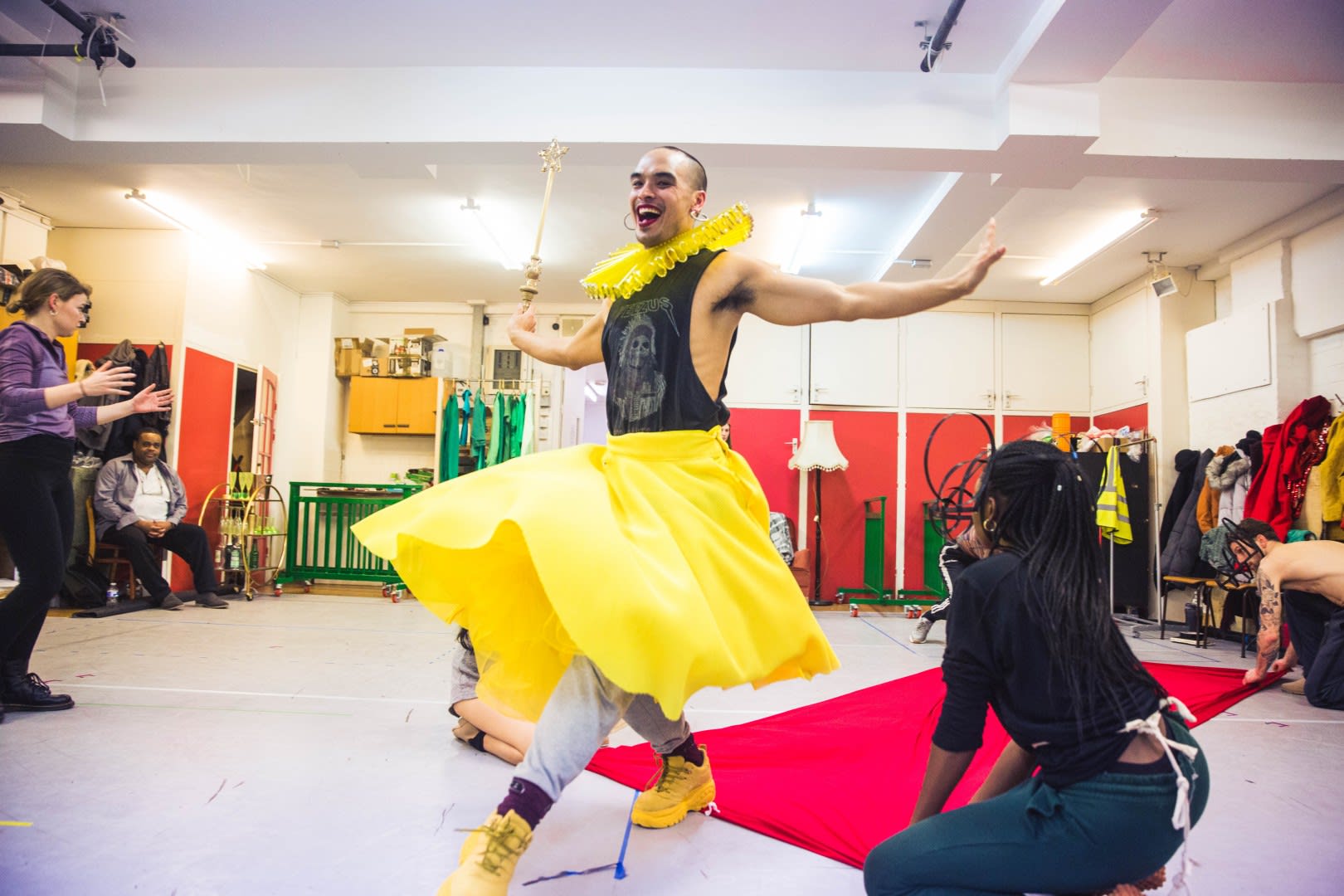 Seann Miley Moore in rehearsals for In The Willows  Photo by Andrew Ab Photography 