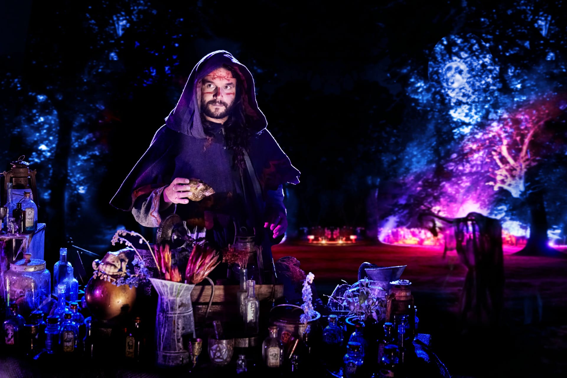 The warlock gives visitors a warm welcome. Picture by Richard Haughton ldthov