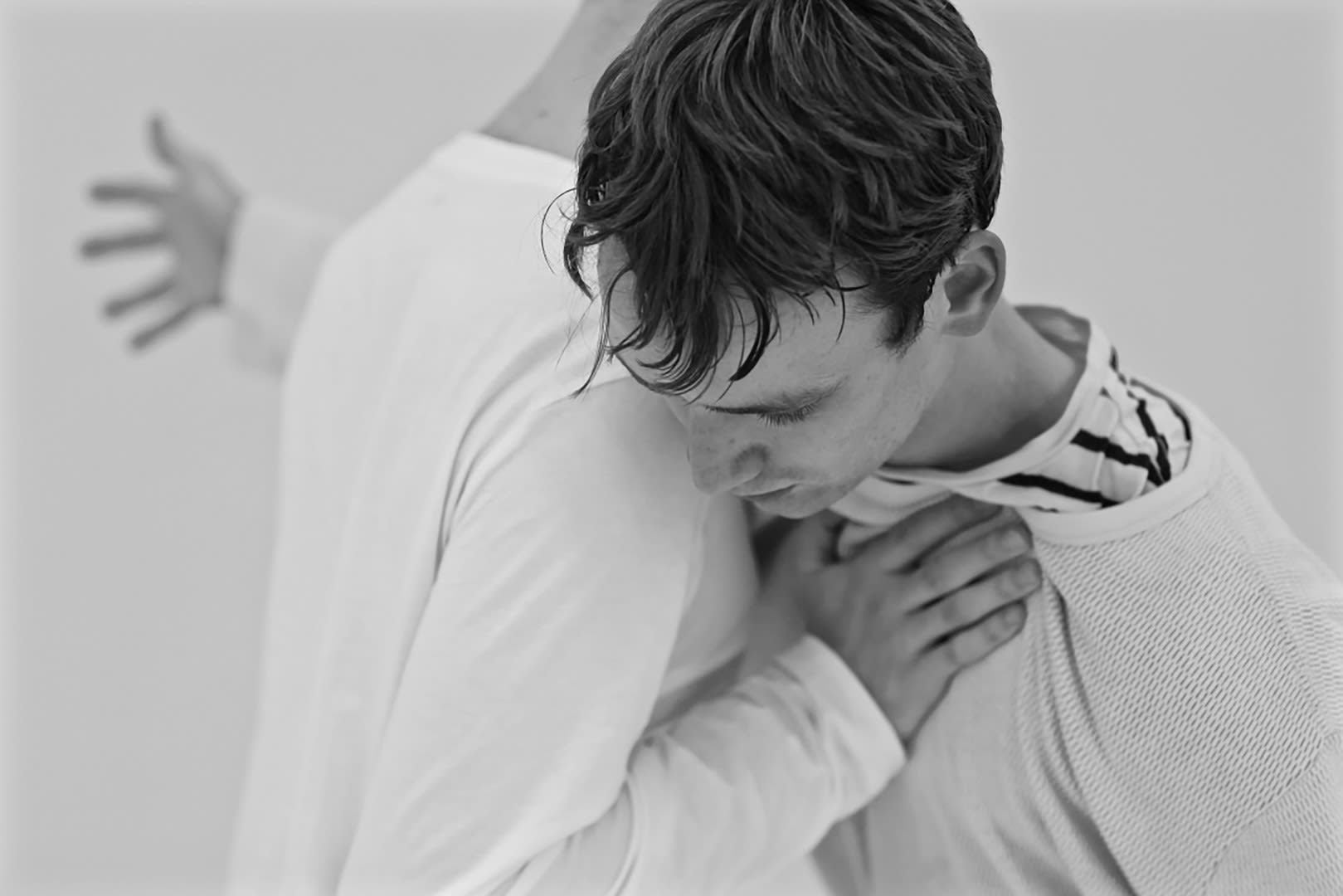 A Moment Black and White Intimate Dance Scene