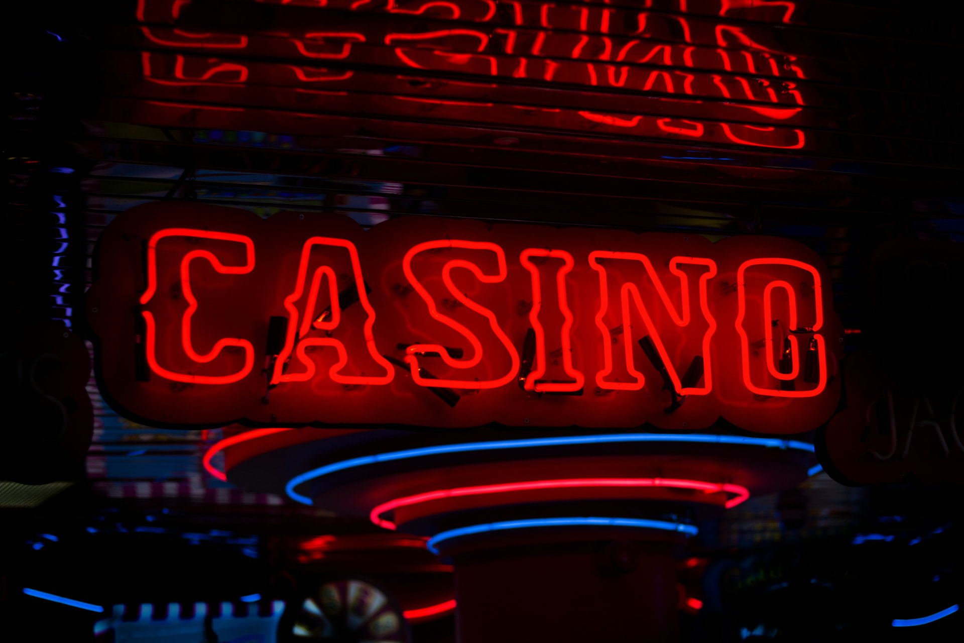 Neon casino sign 