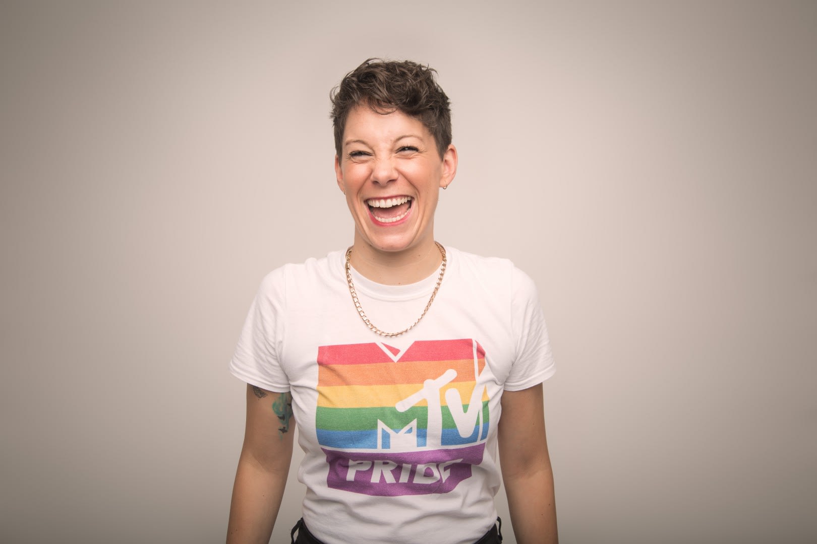 Suzi Ruffell Rationale in the Ridiculous MTV Pride Top